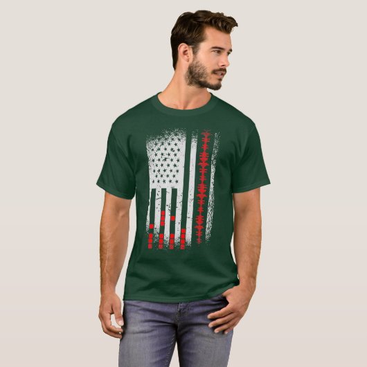 T-shirt Audio Engineer American Flag USA Design pour venti (Devant entier)