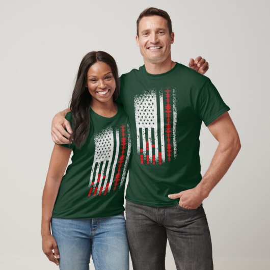 T-shirt Audio Engineer American Flag USA Design pour venti (Unisexe)