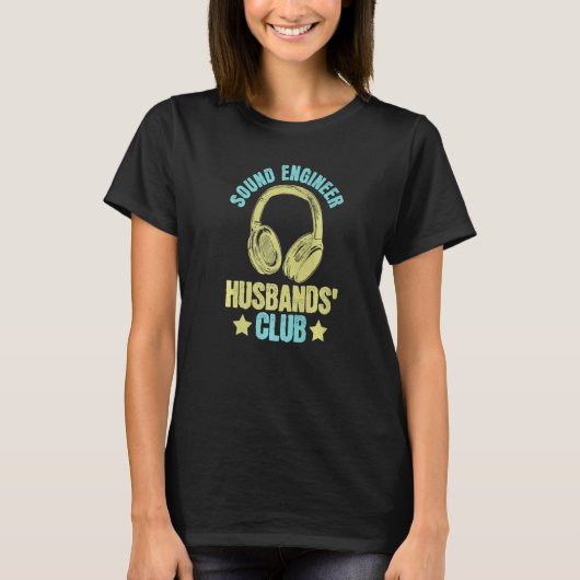 T-shirt Audio Engineer casques Studio Sound Engineer H (Devant)