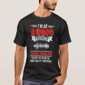 T-shirt Audio Engineer I Solve Problems Sound Tech Enginee (Devant)