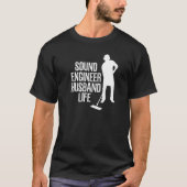 T-shirt Audio Engineer Studio Producer Sound Engineer Hus (Devant)