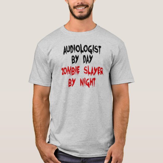 T-shirt Audiologiste Tueur de Zombies (Devant)