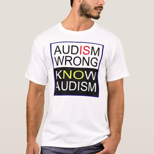 T-shirt Audism est erroné (Devant)