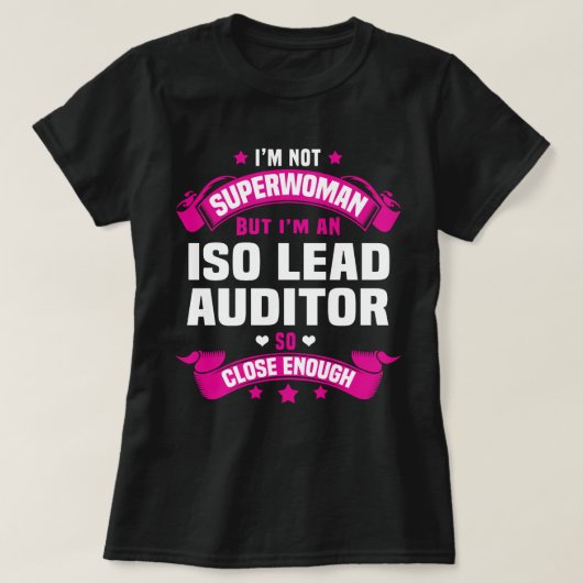 T-shirt Auditeur principal ISO (Design devant)