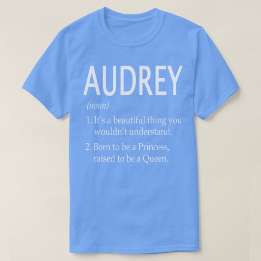 T-shirt Audrey Nom Cadeau (Design devant)