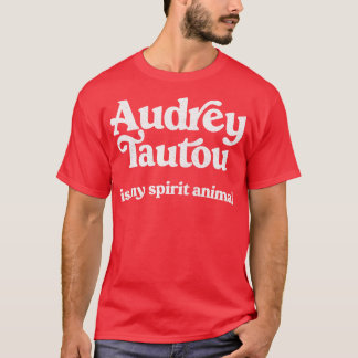 T-shirt Audrey Tautou Est Mon Esprit Animal Faded Style Re
