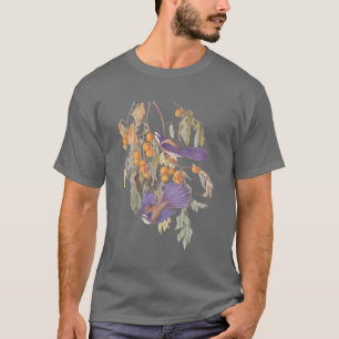 T-shirt Audubon Blue Florida Scruter Jay sur Orange Tree