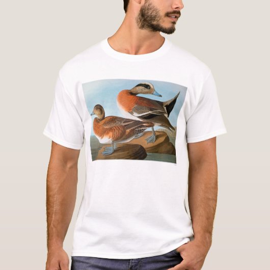 T-shirt Audubon : Canard siffleur (Devant)