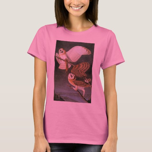 T-shirt Audubon : Chouette de l'étable (Devant)