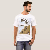 T-shirt Audubon : Hirondelles (Devant entier)