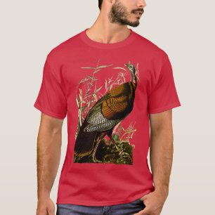 T-shirt Audubon Wild Turkey North American Birds Education