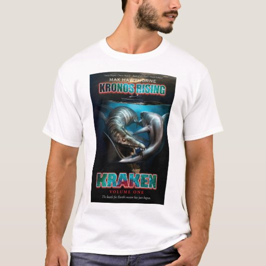 T-shirt Augmentation de Kronos : Kraken Pliosaur CONTRE la (Devant)