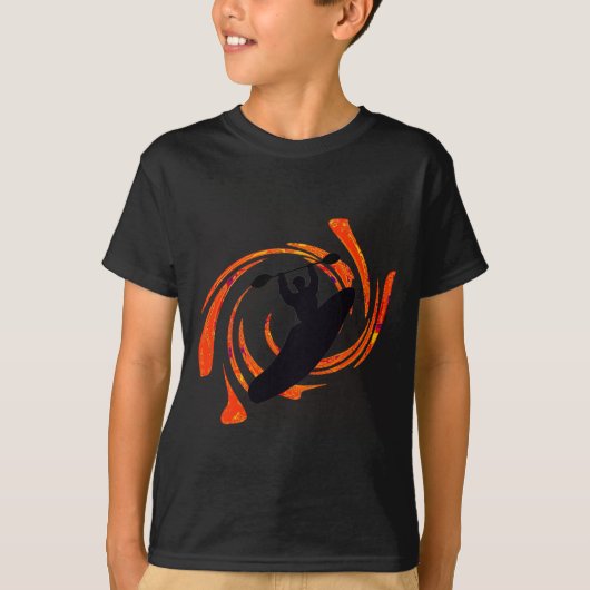 T-shirt augmentation des eaux de kayak (Devant)