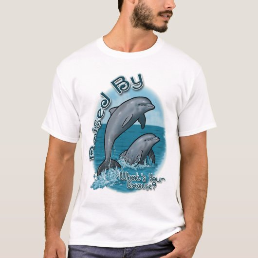 T-shirt Augmenté par la chemise de dauphins (Devant)