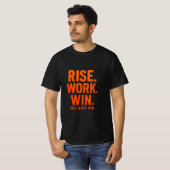 T-shirt AUGMENTE. WORK. WIN - Motivation inspirante T-Sh (Devant entier)