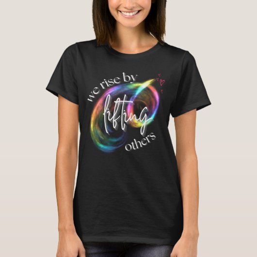 T-shirt Augmenter En Levant D'Autres Vibes Positivité Bohé (Devant)
