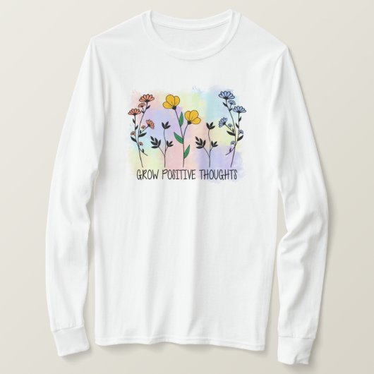 T-shirt Augmenter les pensées positives (Design devant)