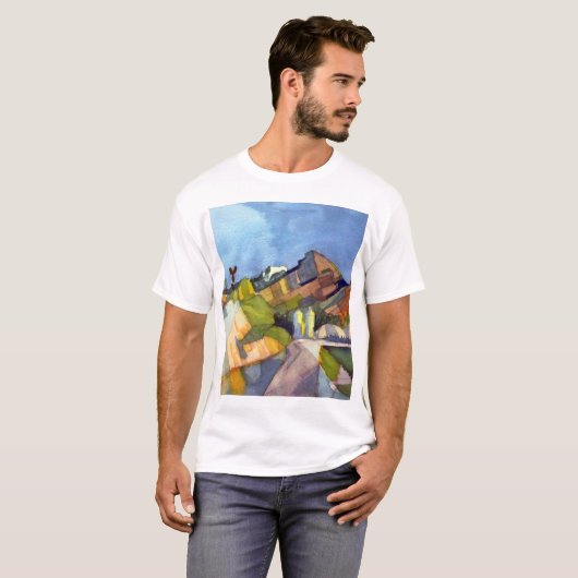 T-shirt August Macke - paysage rocheux (Devant entier)