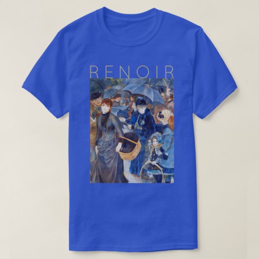 T-shirt Auguste Renoir Les Parapluies Automne (Design devant)