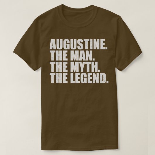 T-shirt Augustine Nom Augustine Prénom Augustine (Design devant)