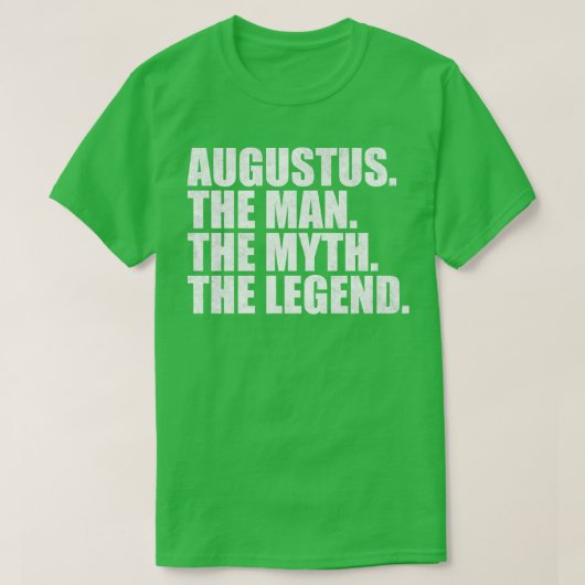T-shirt AugustusAugustus Nom Augustus prénom (Design devant)