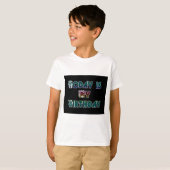 T-shirt Aujourd'hui est mon art d'anniversaire (Devant entier)