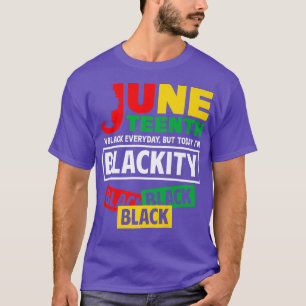 T-shirt Aujourd'hui je suis Black Pride Black Black Black