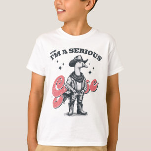 T-shirt Aujourd'hui, je suis un sérieusement Goose Cowboy