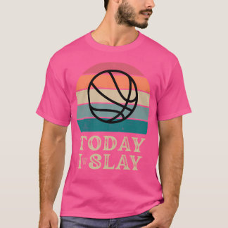 T-shirt Aujourd'hui, j'escouche Basketball (Arrière - plan