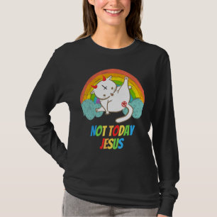 T-shirt Aujourd'hui Pas Jésus Diable Adoration Drôle Satan