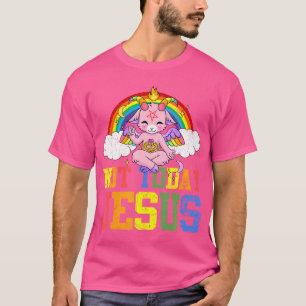 T-shirt Aujourd'hui pas Jésus migre Baphomet Lbgt Satan Ch