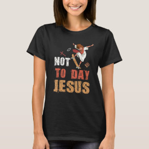 T-shirt Aujourd'hui pas Jésus Satan chèvre Satané arc-en-c