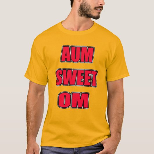 T-SHIRT AUM SWEET OM (Devant)