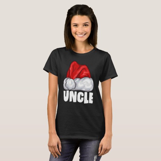 T-shirt Auncle Santa Hat Noël Pyjama famille de jumelage (Devant entier)