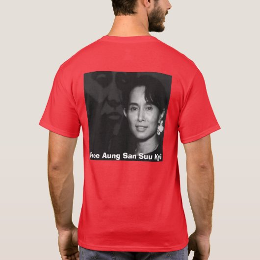 T-shirt Aung San Suu Kyi libre (Dos)