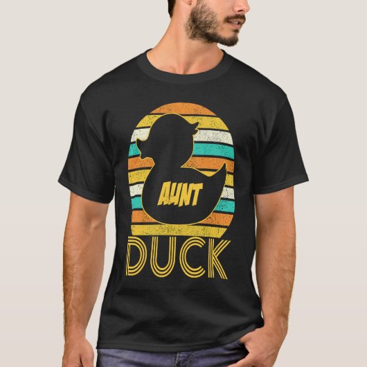 T-shirt Aunt Duck Rubber Duck Matching Family Cute (Devant)