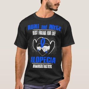 T-SHIRT AUNT ET NIECE MEILLEUR AMI DE LA VIE ALOPECIA AWAR