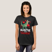 T-shirt Aunt Is My Valentine rex Saurus Happy Valentines D (Devant entier)