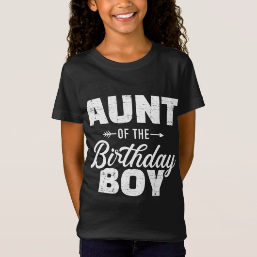 T-Shirt Aunt of the birthday boy son matching family (Devant)