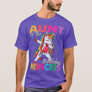 T-shirt Aunt of the Birthday Princess Girl Dabbing Unicorn