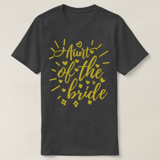 T-shirt Aunt Of The Bride (Design devant)