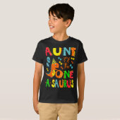 T-shirt Aunt Of The One-a-saurus 1st Birthday Boy Dinosaur (Devant entier)