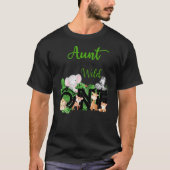 T-shirt Aunt of The Wild One Zoo's Happy Birthday Jungle (Devant)