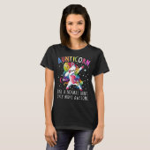 T-shirt Aunticorn aiment une tante normale Only More (Devant entier)