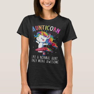 T-shirt Aunticorn aiment une tante normale Only More