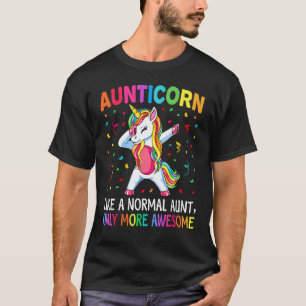 T-shirt Aunticorn Like An Aunt Only Awesome Dabbing Unicor
