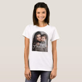 T-shirt Auntie Est année manuscrite écriture coeur (Devant entier)