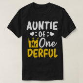 T-shirt Auntie of Mr Onederful 1st Party Matching Family (Design devant)