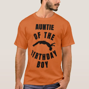 T-shirt Auntie of the birthday boy platform diver