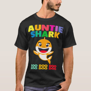 T-shirt Auntie Shark Cadeau mignonne bébé requin Design